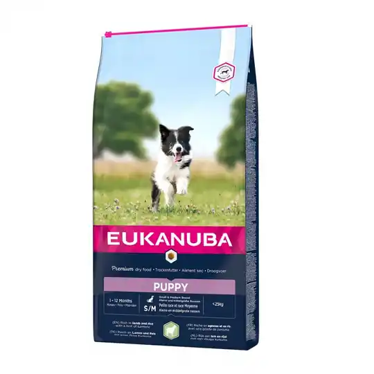 Sänkt pris Eukanuba Puppy Small & Medium Breed Lamb & Rice (12 kg)