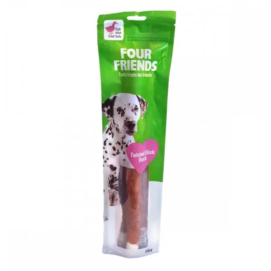 FourFriends Dog Twisted Stick Duck 40 cm Begränsad tid