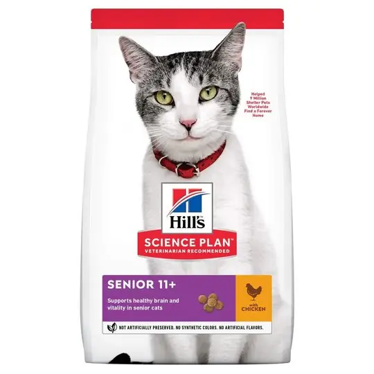 Hill's Science Plan Cat Senior 11+ Chicken (3 kg) Trygg betalning