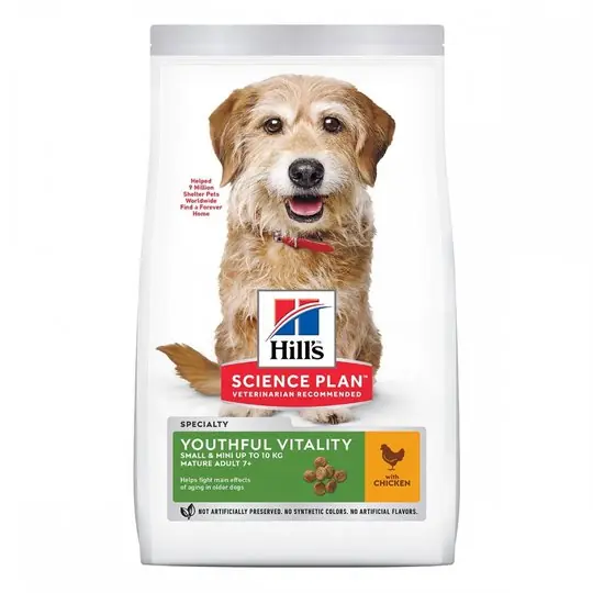 Hill's Science Plan Dog Adult 7+ Youthful Vitality Small & Mini Chicken (1,5 kg) Begränsat erbjudande