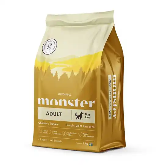 Monster Dog Adult All Breed Chicken & Turkey (2 kg) Lägg i varukorgen