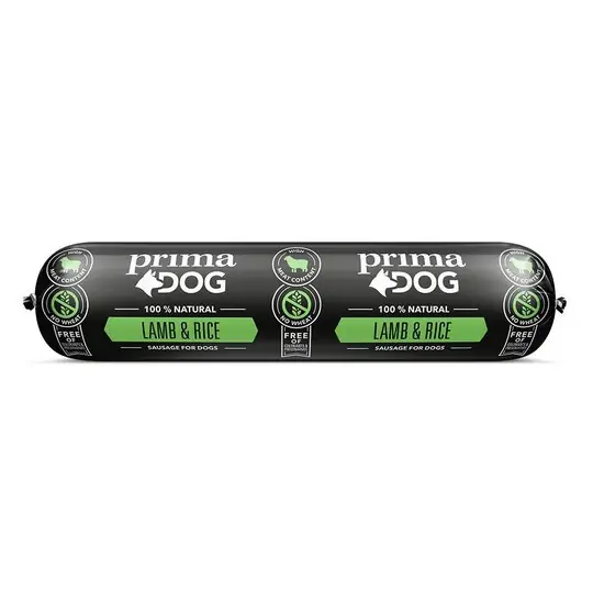 PrimaDog Sausage Lamb & Rice 800 g Bästa pris