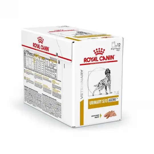Erbjudandepris Royal Canin Veterinary Diets Dog Urinary S/O Ageing +7 12x100 g