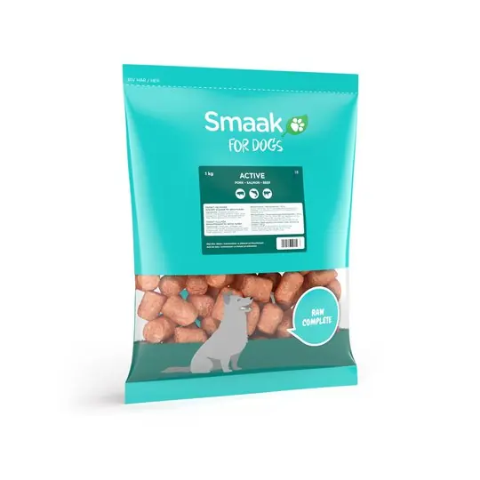 Smaak Raw Complete Active Pork Heart & Salmon 1 kg Bästa pris