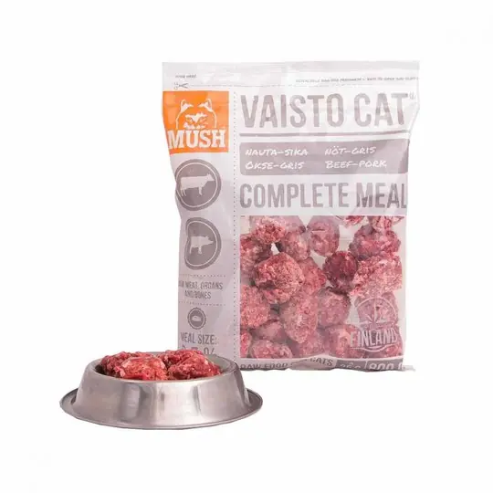 Kundfavorit Vaisto Cat Nöt-Gris Köttbullar