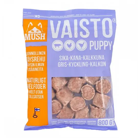 Vaisto Puppy Gris-Kalkon-Kyckling (800 g) Sista chansen