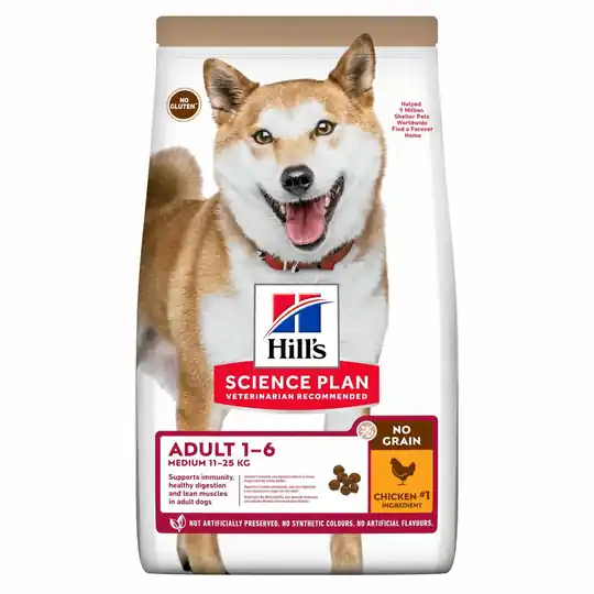 Adult Medium No Grain torrfoder med kyckling - 2,5 kg Sänkt pris