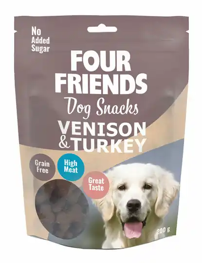 Köp online Dog Snacks Venison & Turkey hundgodis - 200 g