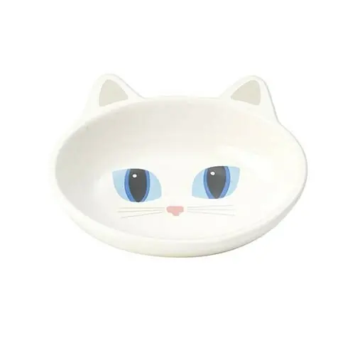 Frisky Kitty Kattskål - Vit Expressleverans