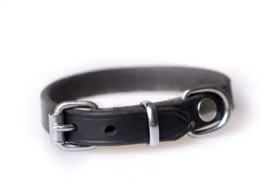 Endast idag Leather Collar - 30 / Black