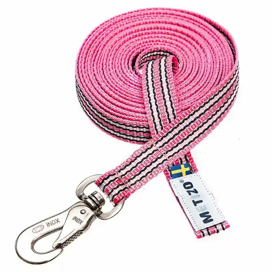 Snabb leverans Nosework Koppel Utan Handtag - Rosa / 4 m x 15 mm