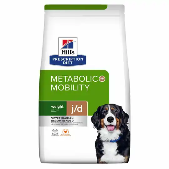 Köp online Prescription Diet Mobility + Metabolic Weight Management Torrfoder till Hund med Kyckling - 4 kg