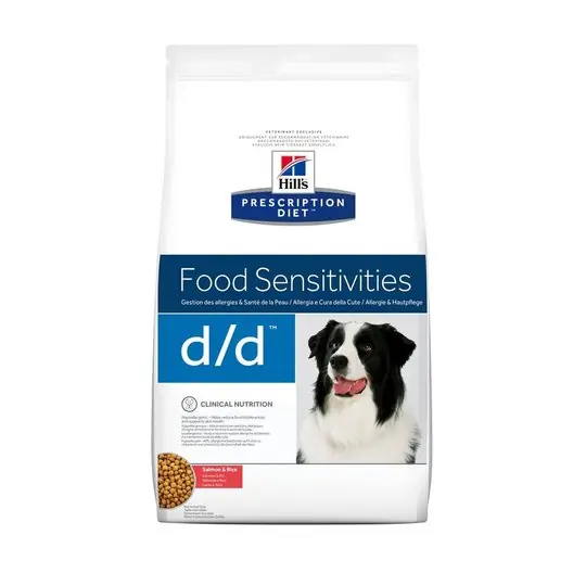 prisnedsättning Hill's Prescription Diet Canine d/d Food Sensitivities Salmon & Rice (2 kg)
