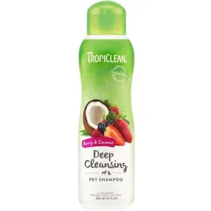 Köp online Tropiclean Deep Cleansing Berry & Coconut Schampoo 355ml
