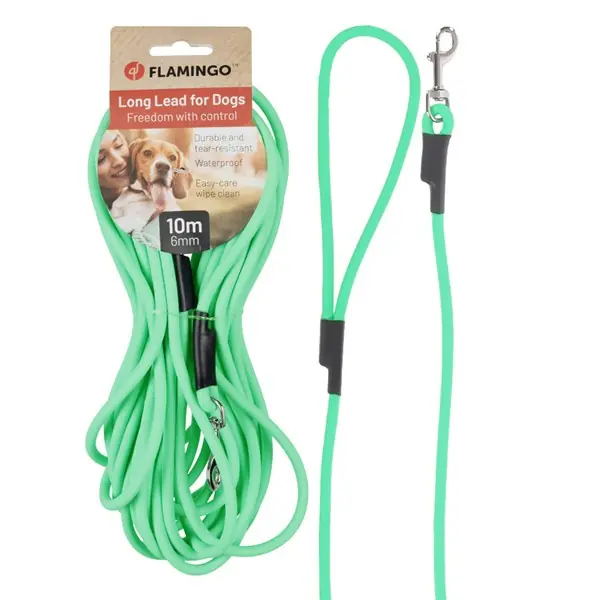 Spårlina 10m Ø6mm Caspar biothane rund mintgrön Kundfavorit