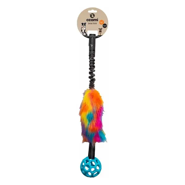 Play´N´tug handtag med konstpäls/gallerboll pastell 65cm Populär