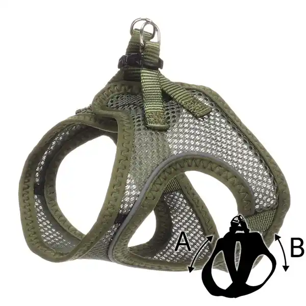 Bästa pris Kattsele S 24-29cm Berta Step & Go khaki
