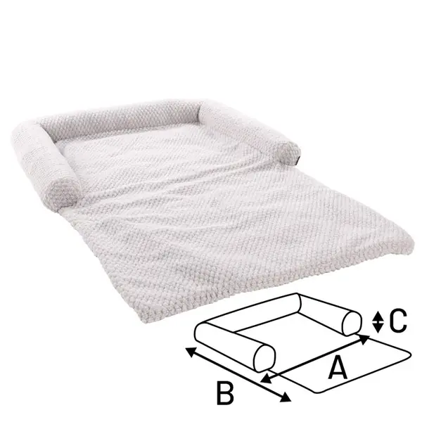 Bädd för soffa Jaquard grå 80x130x10cm Lägg i varukorgen