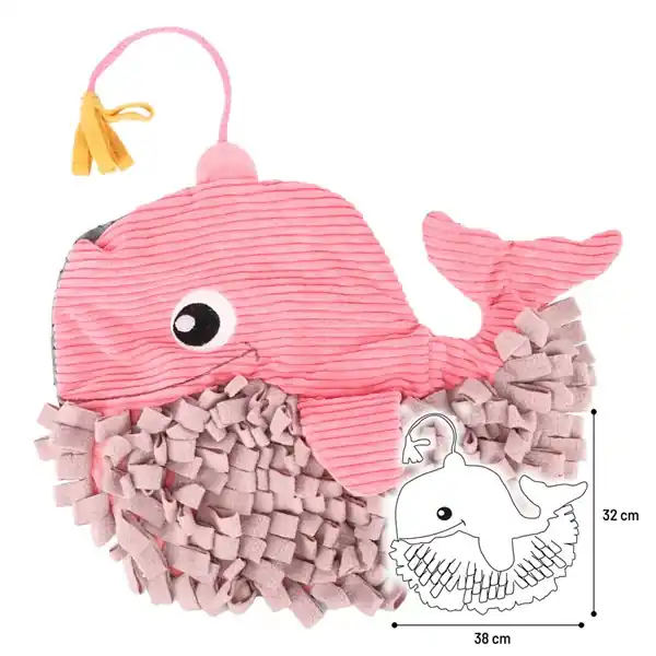 Trygg betalning Sniffmatta Morgano val rosa 38x32x9cm