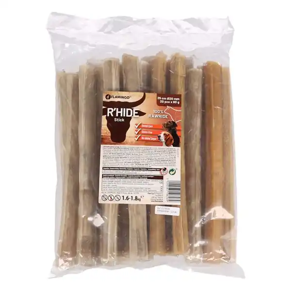 Snacks R’Hide pressad rulle natur 25cm 20st Populär
