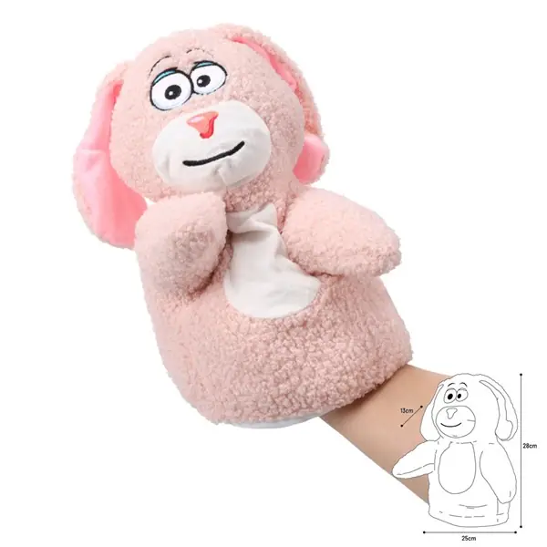 Bästa pris Handdocka Tishi hund rosa 28cm