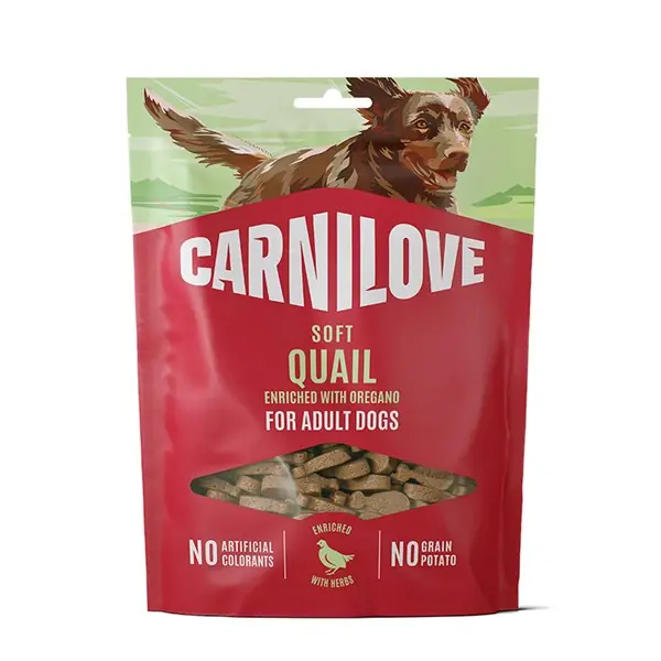 Billig Carnilove Dog Soft Snack Quail enriched with Oregano 200 g