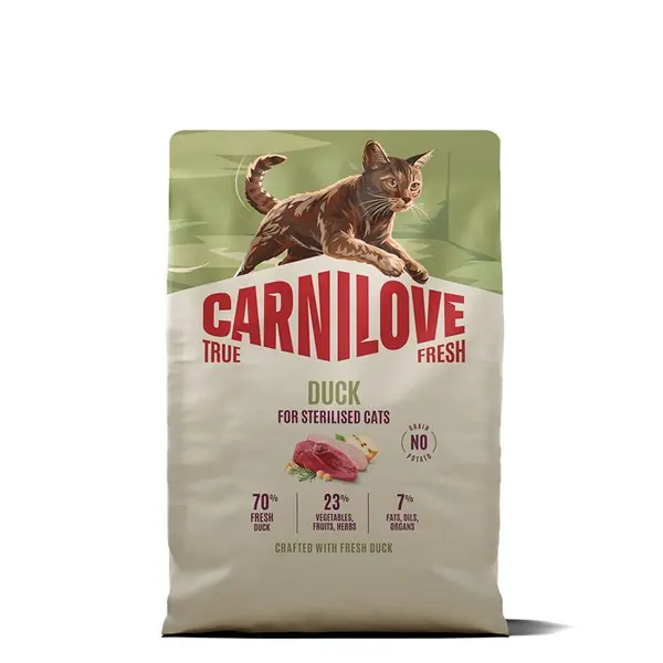 Populärt val CL True Fresh Cat Duck for Sterilised Adult All Breeds 2 kg