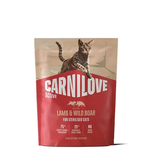 Carnilove Active Cat Lamb & Wild boar for Sterilised Adult All Breeds 400 g Billig