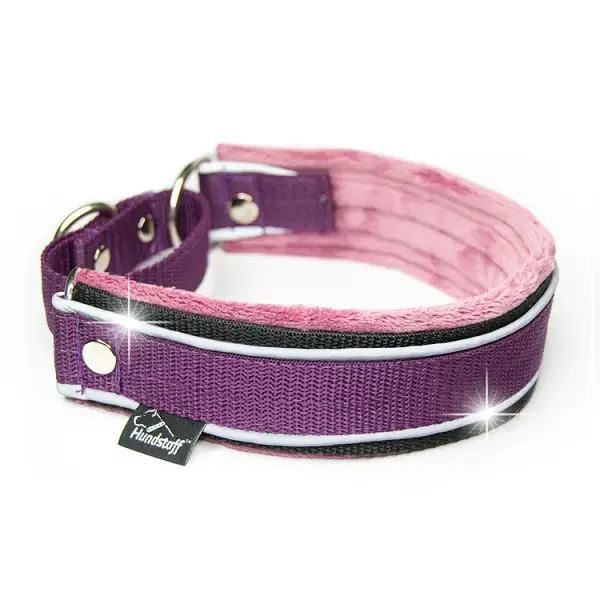 Hundstaff hundhalsband Martingale Reflex - plommon 55 cm Kampanjpris
