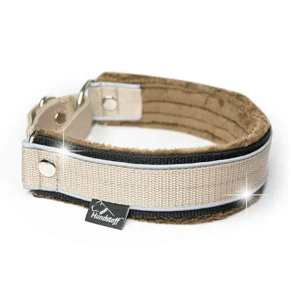 Begränsat erbjudande Hundstaff hundhalsband Martingale Reflex - beige 55 cm
